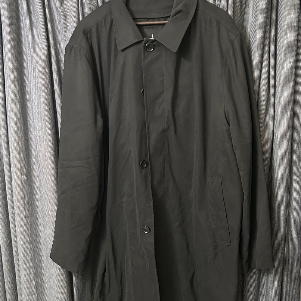 London Fog Men's Black Trench Coat